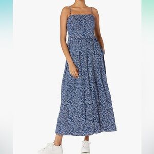 Goodthreads blue and white maxi dress